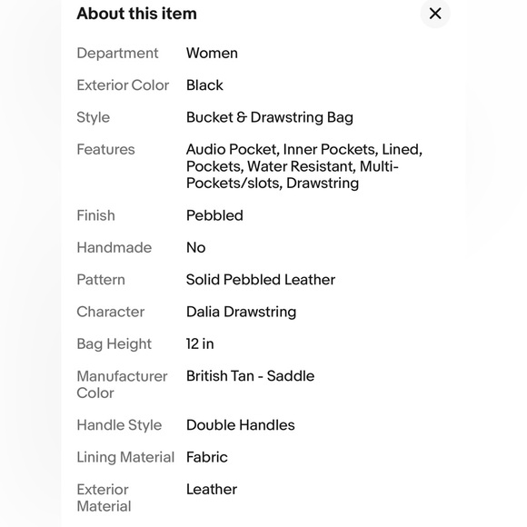 Michael Kors Dalia  Leather Shoulder Tote Large Black Handbag Retail $384 - Picture 13 of 15